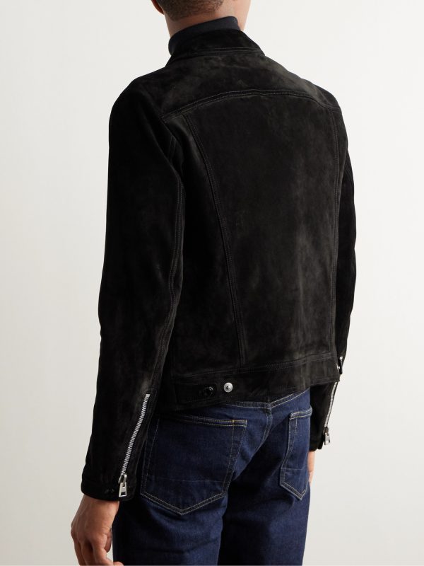 Cropped Suede Jacket - BK Cropped Suede Jacket - BK