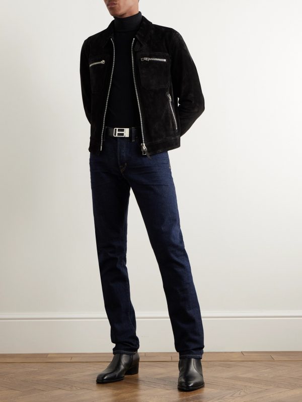 Cropped Suede Jacket - OU Cropped Suede Jacket - OU