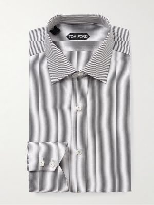 Striped Cotton-Poplin Shirt Striped Cotton-Poplin Shirt