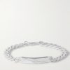 Logo-Engraved Silver ID Bracelet Logo-Engraved Silver ID Bracelet