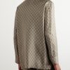 Monogrammed Silk Blazer - BK Monogrammed Silk Blazer - BK