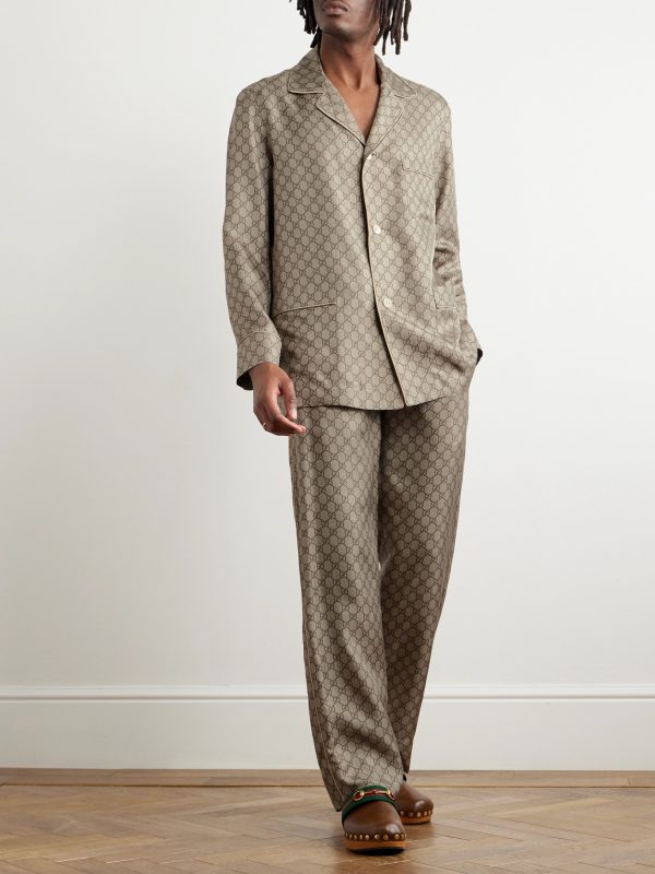 Monogrammed Silk Blazer - OU Monogrammed Silk Blazer - OU