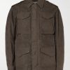 Leather-Trimmed Cotton Field Jacket Leather-Trimmed Cotton Field Jacket