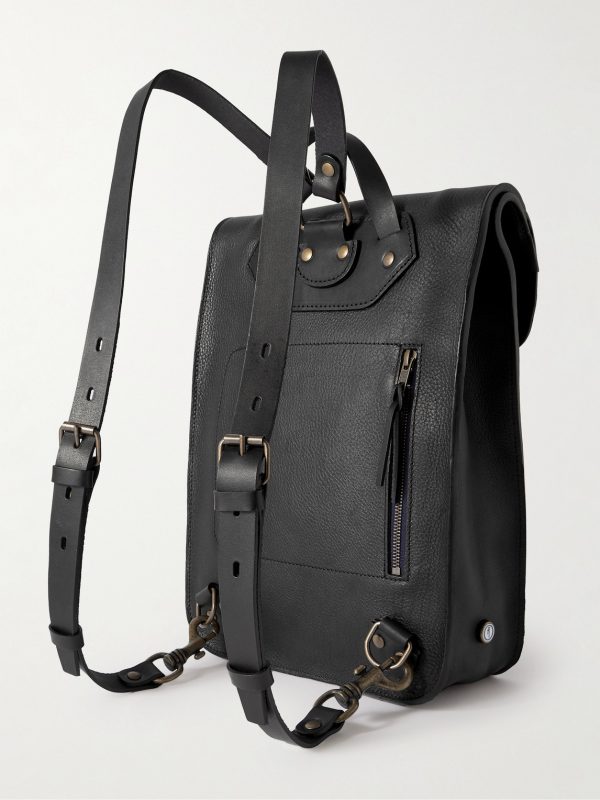 Arlo Vegetable-Tanned Full-Grain Leather Backpack - BK Arlo Vegetable-Tanned Full-Grain Leather Backpack - BK