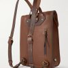 Full-Grain Leather Backpack - BK Full-Grain Leather Backpack - BK
