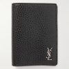 Tiny Cassandre Logo-Appliquéd Full-Grain Leather Bifold Wallet Tiny Cassandre Logo-Appliquéd Full-Grain Leather Bifold Wallet