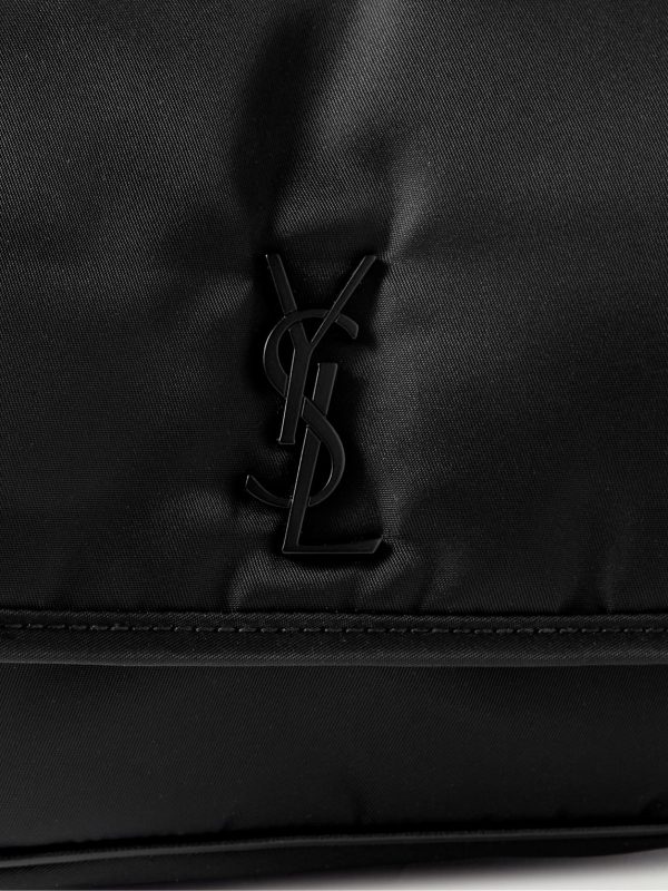 Niki Small Leather-Trimmed Shell Messenger Bag - CU Niki Small Leather-Trimmed Shell Messenger Bag - CU