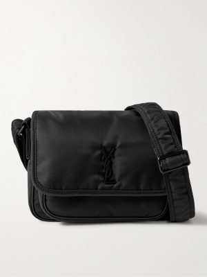 Niki Small Leather-Trimmed Shell Messenger Bag Niki Small Leather-Trimmed Shell Messenger Bag