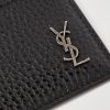 Tiny Cassandre Logo-Appliquéd Full-Grain Leather Cardholder - CU Tiny Cassandre Logo-Appliquéd Full-Grain Leather Cardholder - CU