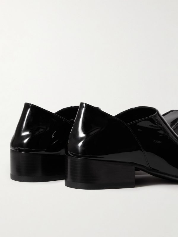 Romeo Collapsible-Heel Patent-Leather Loafers - BK Romeo Collapsible-Heel Patent-Leather Loafers - BK