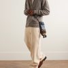 Ribbed Cashmere Zip-Up Hoodie - OU Ribbed Cashmere Zip-Up Hoodie - OU