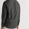 Pinstriped Cotton-Flannel Shirt - BK Pinstriped Cotton-Flannel Shirt - BK