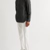 Pinstriped Cotton-Flannel Shirt - OU Pinstriped Cotton-Flannel Shirt - OU