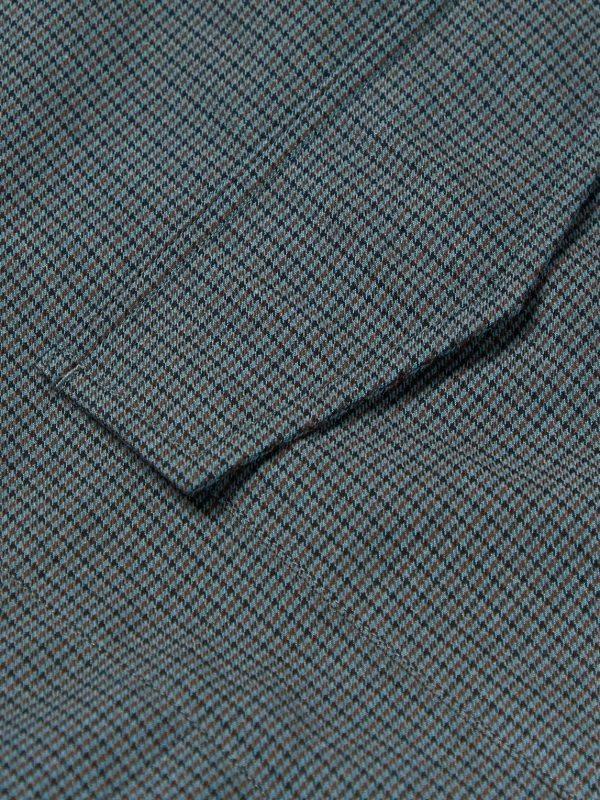 Puppytooth Virgin Wool and Cotton-Blend Overshirt - E1 Puppytooth Virgin Wool and Cotton-Blend Overshirt - E1