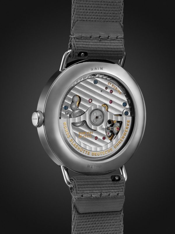Metro Neomatik 41 Automatic 40.5mm Stainless Steel and Webbing Watch, Ref. No. 1165 - BK