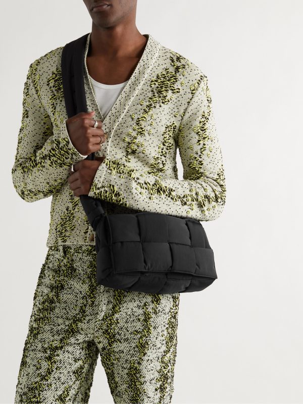 Intrecciato Padded Shell Messenger Bag - OU Intrecciato Padded Shell Messenger Bag - OU