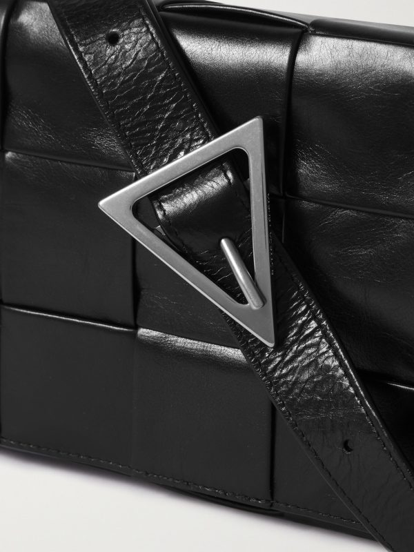 Cassette Intrecciato Leather Messenger Bag - CU Cassette Intrecciato Leather Messenger Bag - CU