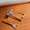 Masen Stainless Steel and Bamboo Bar Set