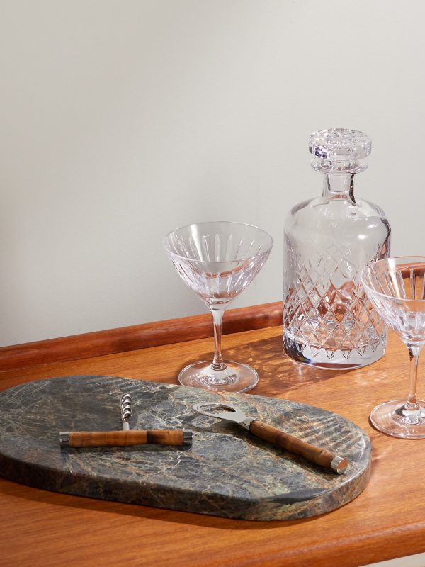 Masen Stainless Steel and Bamboo Bar Set - OU