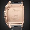 Santos Automatic 39.8mm 18-Karat Rose Gold Interchangeable Alligator and Leather Watch, Ref. No. WGSA0011 - BK Santos Automatic 39.8mm 18-Karat Rose Gold Interchangeable Alligator and Leather Watch, Ref. No. WGSA0011 - BK