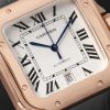 Santos Automatic 39.8mm 18-Karat Rose Gold Interchangeable Alligator and Leather Watch, Ref. No. WGSA0011 - CU Santos Automatic 39.8mm 18-Karat Rose Gold Interchangeable Alligator and Leather Watch, Ref. No. WGSA0011 - CU