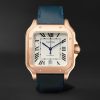 Santos Automatic 39.8mm 18-Karat Rose Gold Interchangeable Alligator and Leather Watch, Ref. No. WGSA0011 - E2 Santos Automatic 39.8mm 18-Karat Rose Gold Interchangeable Alligator and Leather Watch, Ref. No. WGSA0011 - E2