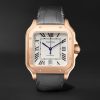 Santos Automatic 39.8mm 18-Karat Rose Gold Interchangeable Alligator and Leather Watch, Ref. No. WGSA0011 Santos Automatic 39.8mm 18-Karat Rose Gold Interchangeable Alligator and Leather Watch, Ref. No. WGSA0011