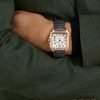 Santos Automatic 39.8mm 18-Karat Rose Gold Interchangeable Alligator and Leather Watch, Ref. No. WGSA0011 - OU Santos Automatic 39.8mm 18-Karat Rose Gold Interchangeable Alligator and Leather Watch, Ref. No. WGSA0011 - OU