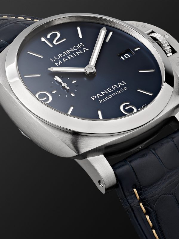 Luminor Marina Automatic 44mm Stainless Steel and Alligator Watch, Ref. No. PAM01313 - CU Luminor Marina Automatic 44mm Stainless Steel and Alligator Watch, Ref. No. PAM01313 - CU