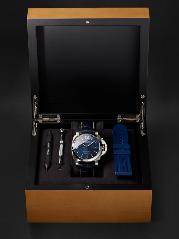 Luminor Marina Automatic 44mm Stainless Steel and Alligator Watch, Ref. No. PAM01313 - E3 Luminor Marina Automatic 44mm Stainless Steel and Alligator Watch, Ref. No. PAM01313 - E3
