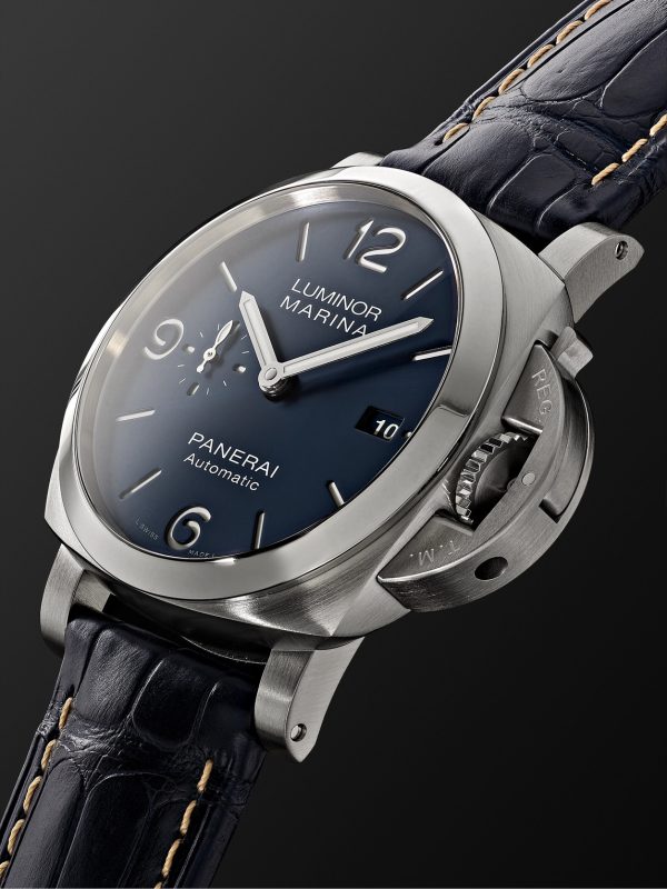 Luminor Marina Automatic 44mm Stainless Steel and Alligator Watch, Ref. No. PAM01313 - FR Luminor Marina Automatic 44mm Stainless Steel and Alligator Watch, Ref. No. PAM01313 - FR