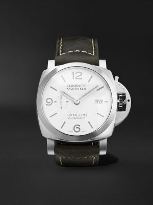 Luminor Marina Automatic 44mm Stainless Steel and Leather Watch, Ref. No. PAM01314 Luminor Marina Automatic 44mm Stainless Steel and Leather Watch, Ref. No. PAM01314