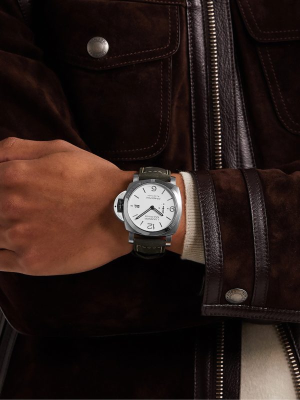 Luminor Marina Automatic 44mm Stainless Steel and Leather Watch, Ref. No. PAM01314 - OU Luminor Marina Automatic 44mm Stainless Steel and Leather Watch, Ref. No. PAM01314 - OU