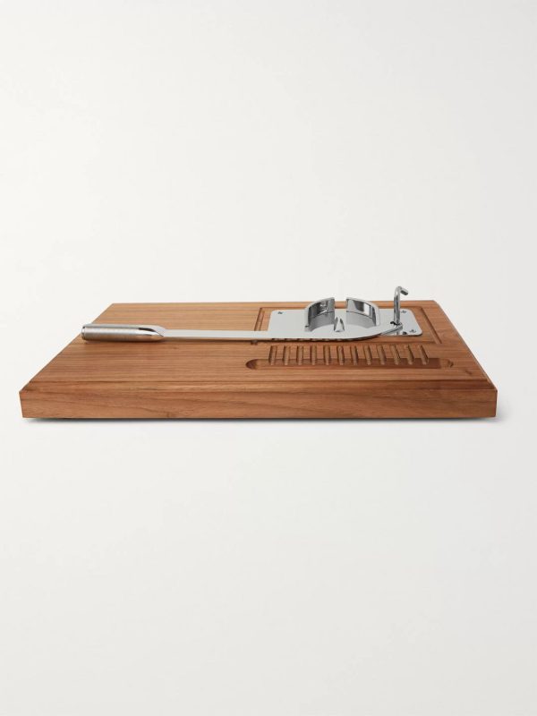 Stainless Steel and Walnut Oyster Set - BK Stainless Steel and Walnut Oyster Set - BK
