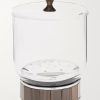 Glass, Stainless Steel and Ebony Ice Bucket - BK Glass, Stainless Steel and Ebony Ice Bucket - BK