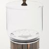 Glass, Stainless Steel and Ebony Ice Bucket Glass, Stainless Steel and Ebony Ice Bucket