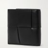 Cassette Intrecciato Leather Billfold Wallet - BK Cassette Intrecciato Leather Billfold Wallet - BK