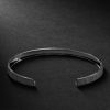 Macri Blackened White Gold Bangle - BK Macri Blackened White Gold Bangle - BK