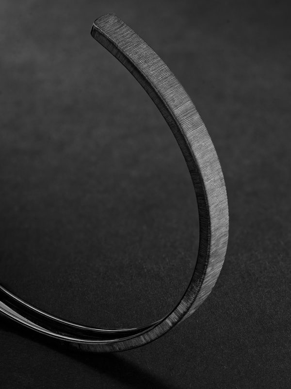 Macri Blackened White Gold Bangle - CU Macri Blackened White Gold Bangle - CU