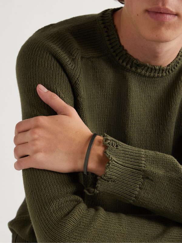 Macri Blackened White Gold Bangle - FR Macri Blackened White Gold Bangle - FR