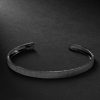 Macri Blackened White Gold Bangle Macri Blackened White Gold Bangle