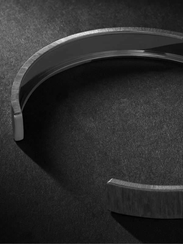 Macri Blackened White Gold Cuff - CU Macri Blackened White Gold Cuff - CU