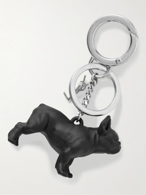 Silver-Tone and Resin Key Fob - BK Silver-Tone and Resin Key Fob - BK