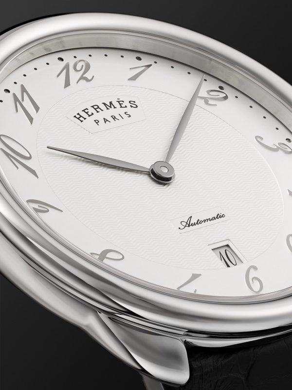 Arceau Automatic 40mm Stainless Steel and Alligator Watch, Ref. No. 055574WW00 - CU Arceau Automatic 40mm Stainless Steel and Alligator Watch, Ref. No. 055574WW00 - CU