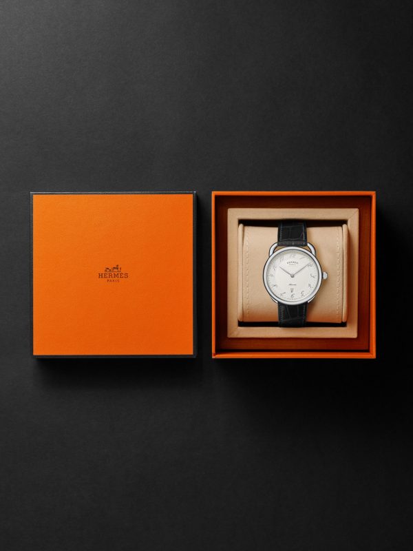 Arceau Automatic 40mm Stainless Steel and Alligator Watch, Ref. No. 055574WW00 - E3 Arceau Automatic 40mm Stainless Steel and Alligator Watch, Ref. No. 055574WW00 - E3