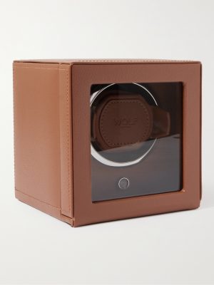 Cub Full-Grain Vegan Single Watch Winder with Cover Cub Full-Grain Vegan Single Watch Winder with Cover
