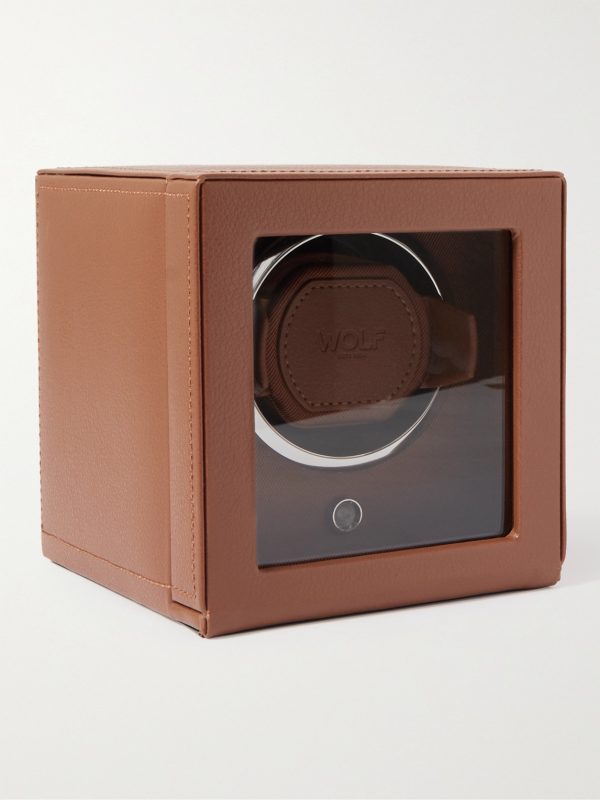 Cub Full-Grain Vegan Single Watch Winder with Cover Cub Full-Grain Vegan Single Watch Winder with Cover