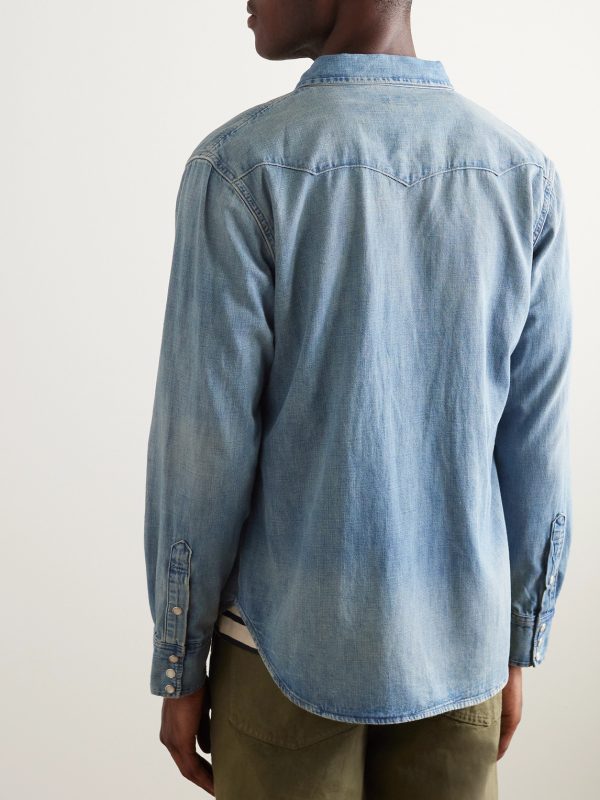 Denim Western Shirt - BK Denim Western Shirt - BK