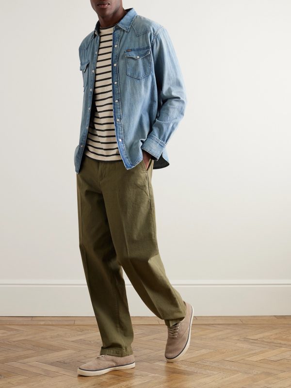 Denim Western Shirt - OU Denim Western Shirt - OU