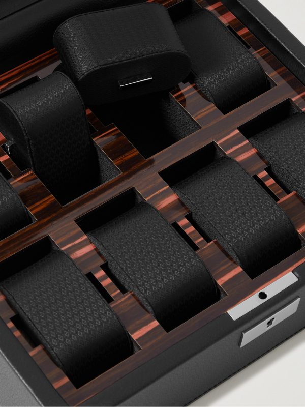 Roadster Full-Grain Vegan Leather Eight-Piece Watch Box - CU Roadster Full-Grain Vegan Leather Eight-Piece Watch Box - CU